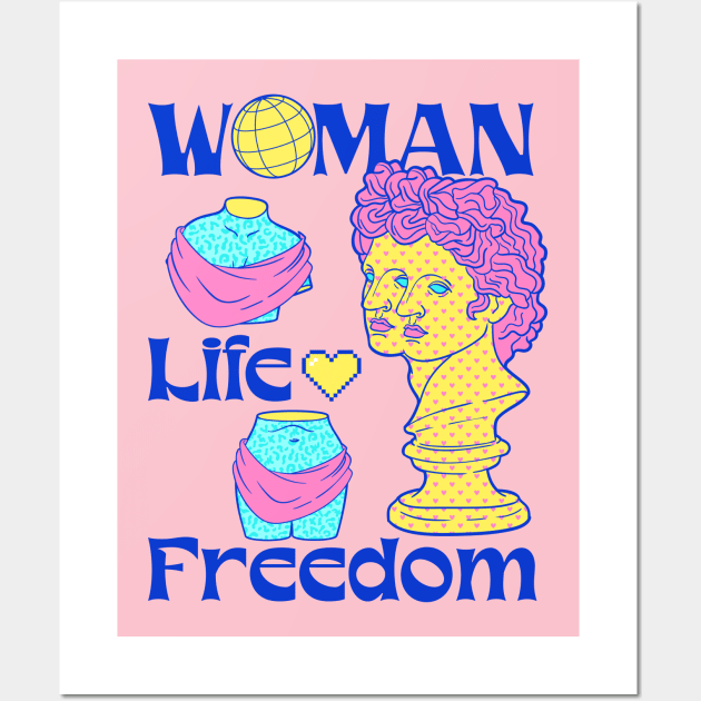 "Just A Girl Who Chooses Happy And Freedom In Life " Wall Art by i am Cuta